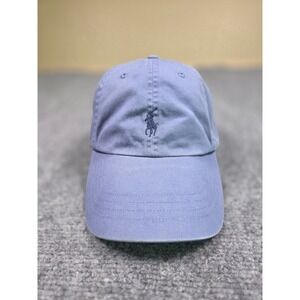 Polo Ralph Lauren Baseball Cap Mens OS Blue Cotton Pony Logo Dad Hat